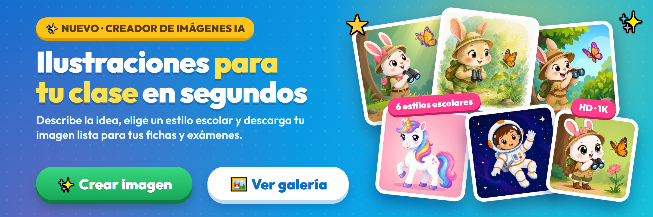 Creador de Imágenes IA: ilustraciones para tu clase en segundos